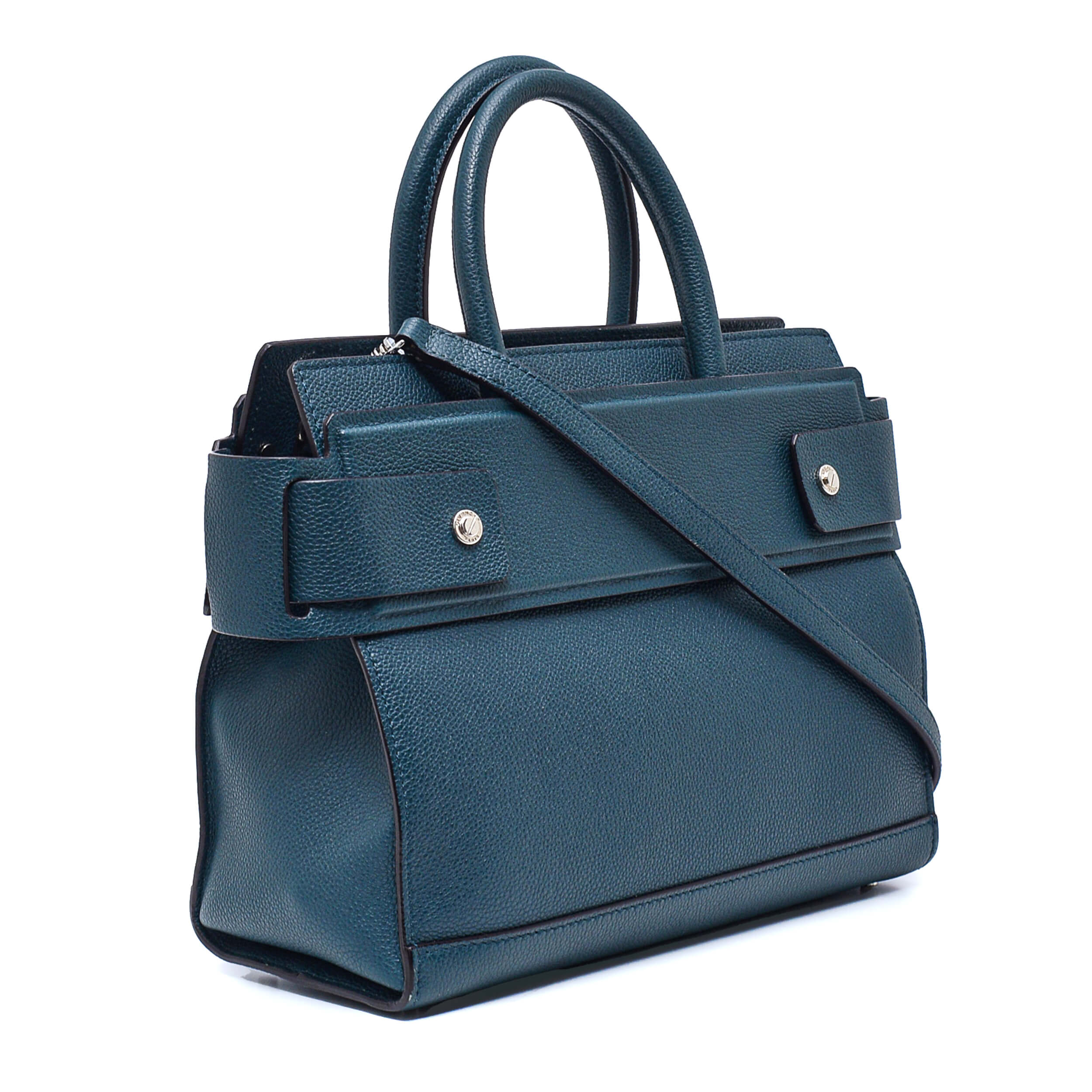 Givenchy - Blue Calfskin Leather Small Horizon Bag